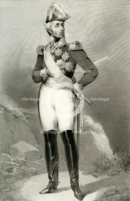 Louis Aloysius, Prince of Hohenlohe-Waldenburg-Bartenstein, 1804, (1839). Creator: Joubert.