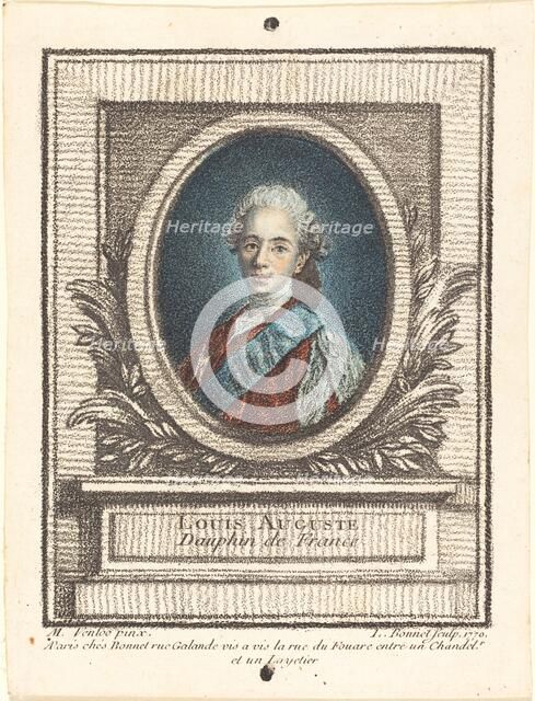 Louis-Auguste, Dauphin de France, 1770. Creator: Louis Marin Bonnet.