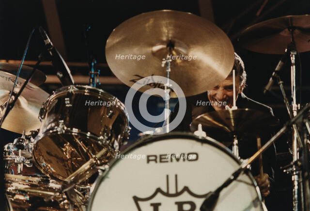 Louis Belson, Benny Carter's Swing America, North Sea Jazz Festival, Netherlands 1991. Creator: Brian Foskett.