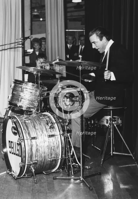 Louis Belson, London Drum Clinic, 1967. Creator: Brian Foskett.