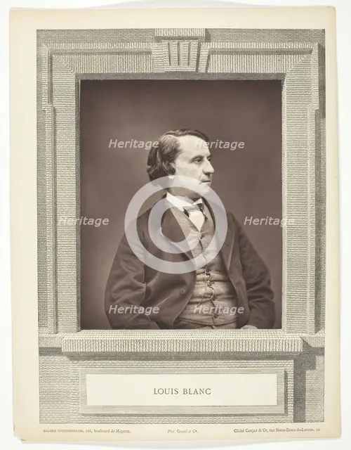 Louis Blanc [French politician and historian], c. 1876/77.  Creator: Etienne Carjat.