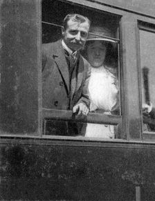 Louis Bleriot, pioneering French aviator, 1909