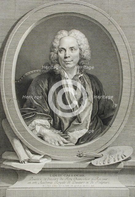 Louis Galloche, 1776. Creator: Johann Gotthard von Müller.
