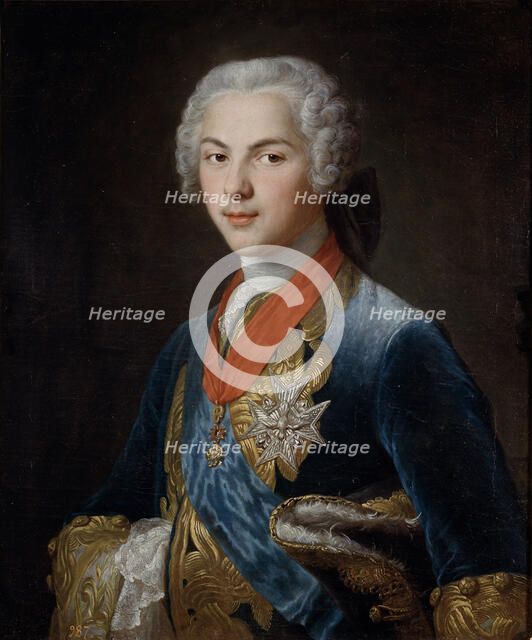 Louis, Dauphin of France (1729–1765), son of King Louis XV, c. 1745. Artist: Drouais, François-Hubert (1727-1775)