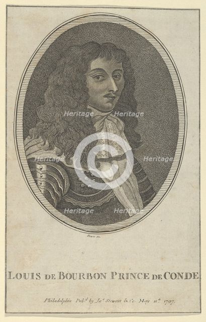 Louis de Bourbon, Prince de Condé, May 11, 1797. Creator: Joseph Bowes.