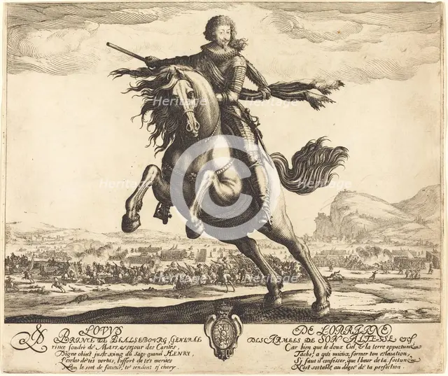 Louis de Lorraine, Prince of Phalsbourg, c. 1621/1623. Creator: Jacques Callot.