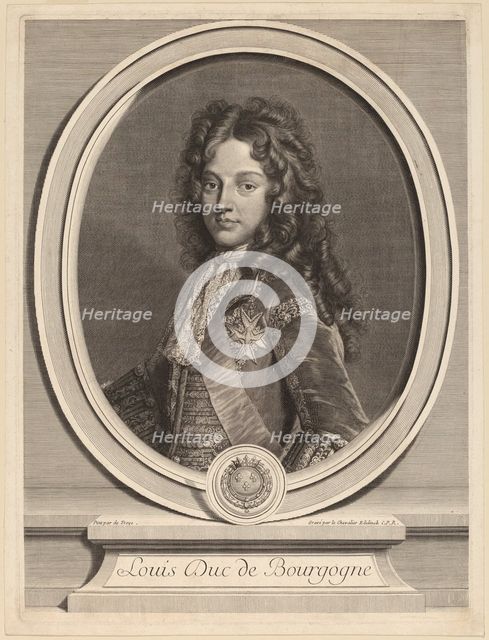 Louis, Duke of Burgundy. Creator: Gerard Edelinck.