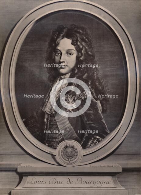 Louis, Duke of Burgundy, Dauphin of France and father of King Louis XV, c1700 (1894). Artist: Gerard Edelnick.