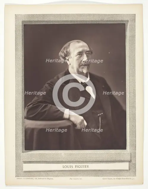 Louis Figuier, 1853/77. Creator: Nadar.