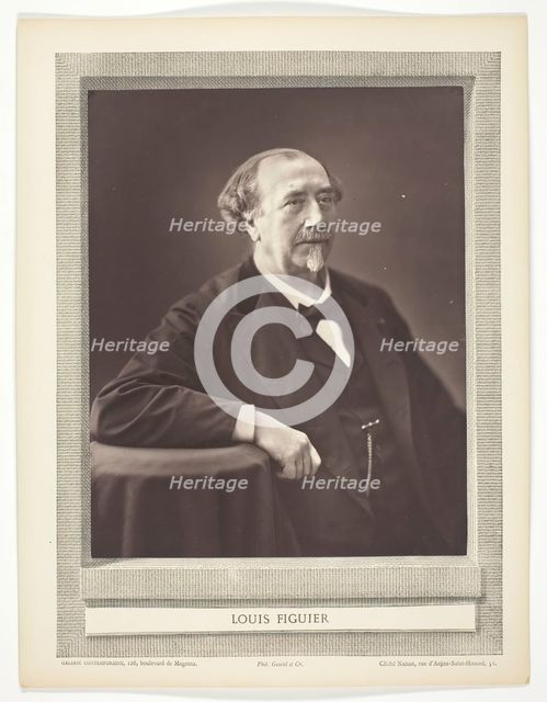 Louis Figuier, 1853/77. Creator: Nadar.