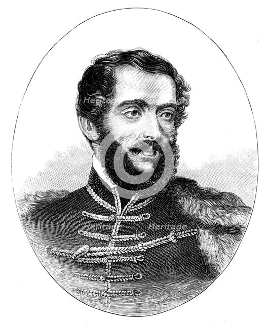 Louis Kossuth, Hungarian lawyer, politician and Regent-President, 1850. Artist: Unknown