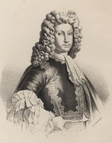 Louis I (1707-1724), eldest son of Philip V and Maria Luisa of Savoy, King of Spain in 1724, engr…