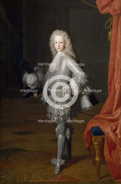 Louis I as Prince of Asturias, 1717. Artist: Houasse, Michel-Ange (1680-1730)