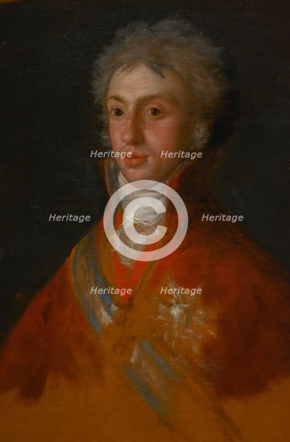 Louis I of Etruria, (1773-1803), Infante of Spain, House of Bourbon, Detail, 1800.  Creator: Francisco Goya.