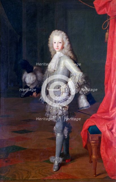 'Louis I, Prince of The Asturias, King of Spain', 1717. Artist: Michel-Ange Houasse