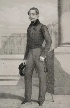 Louis III, (1806-1877). Grand Duke of Hesse and by Rhine, (1848-1877), 1852. Creators: Julio Donón, Luis Carlos Legrand