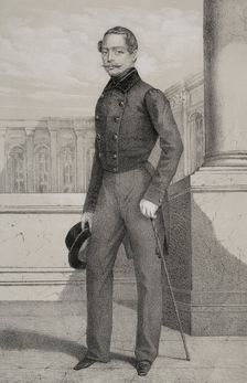Louis III, (1806-1877). Grand Duke of Hesse and by Rhine, (1848-1877), 1852. Creators: Julio Donón, Luis Carlos Legrand