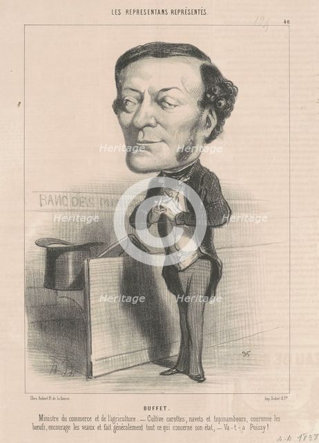 Louis-Joseph Buffet, 19th century. Creator: Honore Daumier.