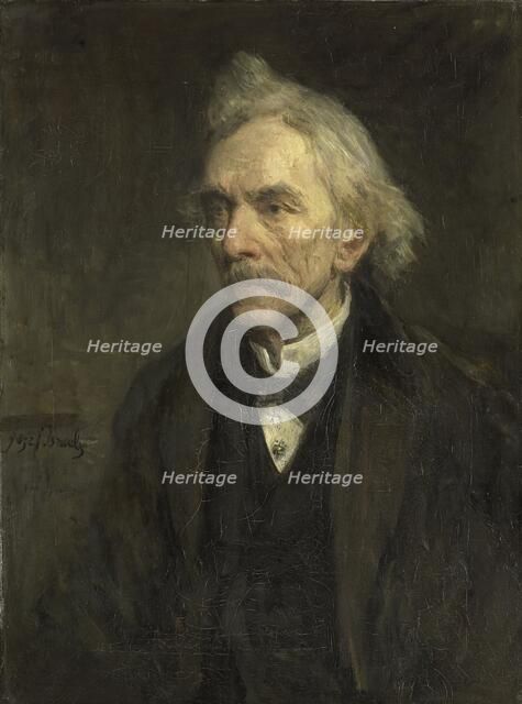 Louis Jacques Veltman (1817-1907).  Actor, 1893. Creator: Jozef Israels.