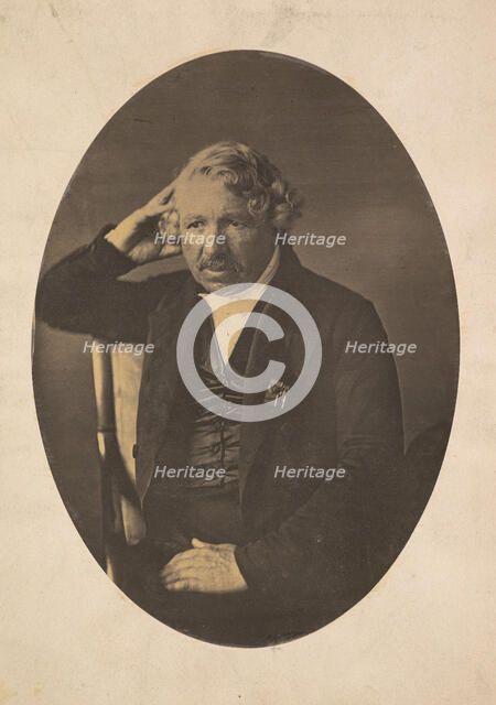 Louis-Jacques-Mandé Daguerre, ca. 1860. Creator: John Jabez Edwin Mayall.
