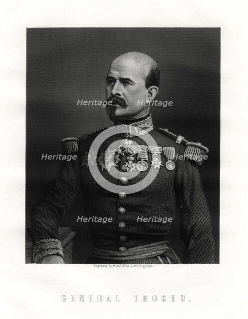 Louis Jules Trochu, French military leader and politician, 19th century. Artist: W Holl