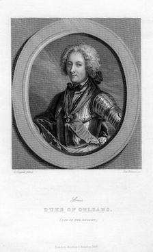 Louis of Bourbon, Duke of Orleans, (1849).Artist: J Brown
