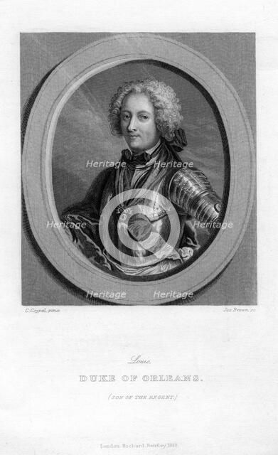 Louis of Bourbon, Duke of Orleans, (1849).Artist: J Brown