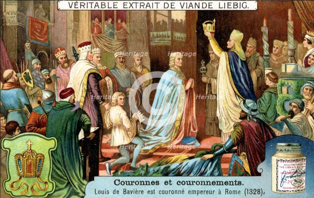 Louis of Bavaria Crowned Emperor of Rome in 1328, (c1900). Artist: Unknown
