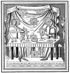 Louis of Taranto instituting the Order of the Holy Ghost, 14th century, (1870)