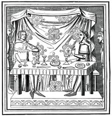 Louis of Taranto instituting the Order of the Holy Ghost, 14th century, (1870)