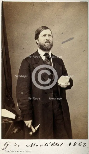 Louis Laurent Gabriel de Mortillet, 1863. Creator: Deroghe & Heyland.