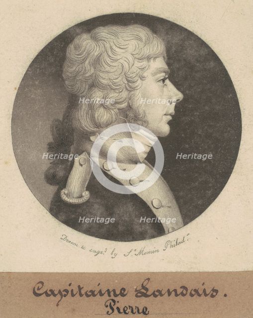 Louis Landais, 1801. Creator: Charles Balthazar Julien Févret de Saint-Mémin.