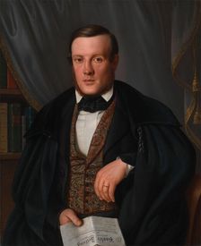 Louis (Ludwig) de Wette, physician of Basel, 1843. Creator: Amalia Jersing