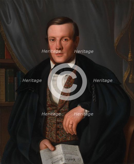 Louis (Ludwig) de Wette, physician of Basel, 1843. Creator: Amalia Jersing.