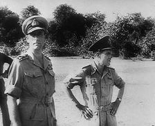 Louis Mountbatten and Colonel Orde Wingate, 1943. Creator: British Pathe Ltd