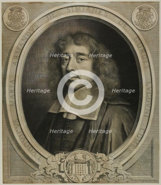 Louis-Marie-Armand de Simianes de Gordes, 1669. Creator: Pierre Louis van Schuppen.