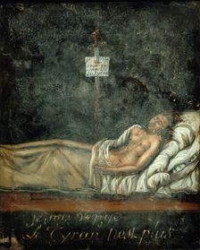 Louis-Michel Le Peletier, Marquis de Saint-Fargeau (1760-1793) on his deathbed, c. 1793. Creator: David, Jacques Louis (1748-1825)
