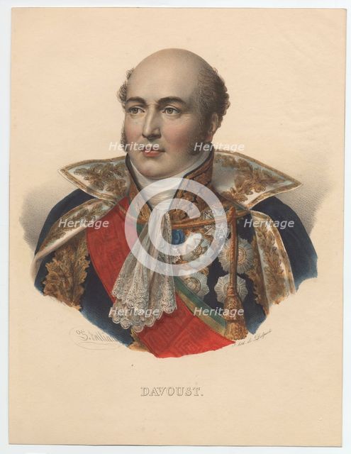 Louis-Nicolas Davout (1770-1823), Marshal of France, 1835. Artist: Anonymous  