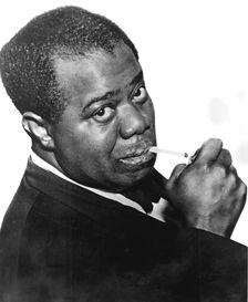 Louis Satchmo Armstrong (c1898-1971), American jazz trumpeter and singer