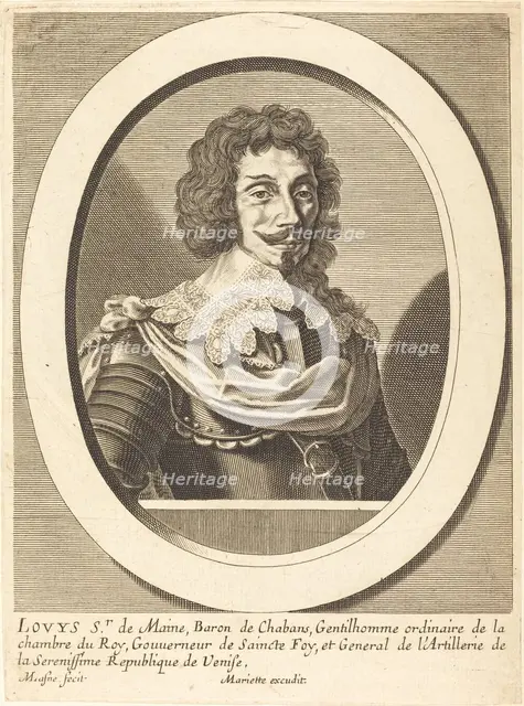 Louis Sieur de Maine. Creator: Michel Lasne.