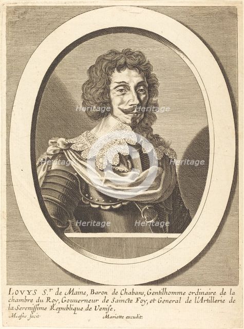 Louis Sieur de Maine. Creator: Michel Lasne.