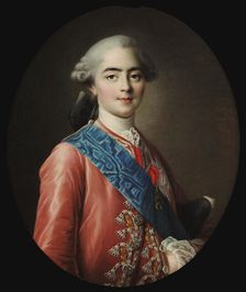 Louis Stanislas Xavier (1755-1824), Count of Provence, 1772. Creator: Drouais, François-Hubert (1727-1775)