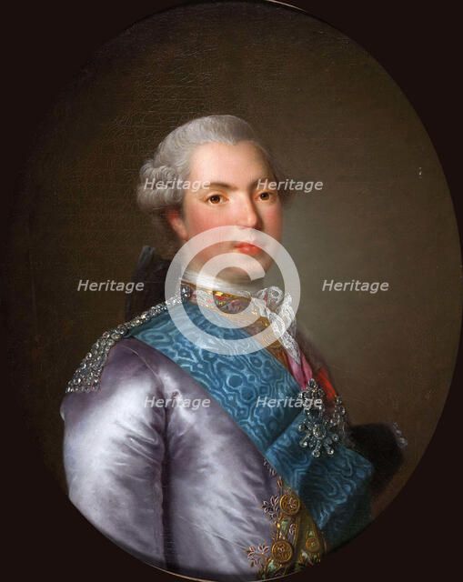 Louis Stanislas Xavier (1755-1824), Count of Provence, 1773. Creator: Vigée Le Brun, Louise Élisabeth (1755-1842).