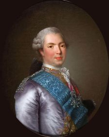 Louis Stanislas Xavier (1755-1824), Count of Provence, 1773. Creator: Vigée Le Brun, Louise Élisabeth (1755-1842)