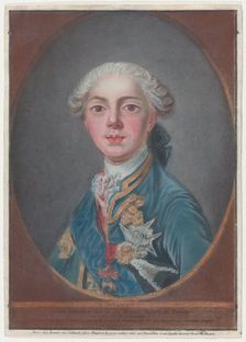 Louis-Stanislas-Xavier de France, Comte de Provence, 1771. Creator: Louis Marin Bonnet