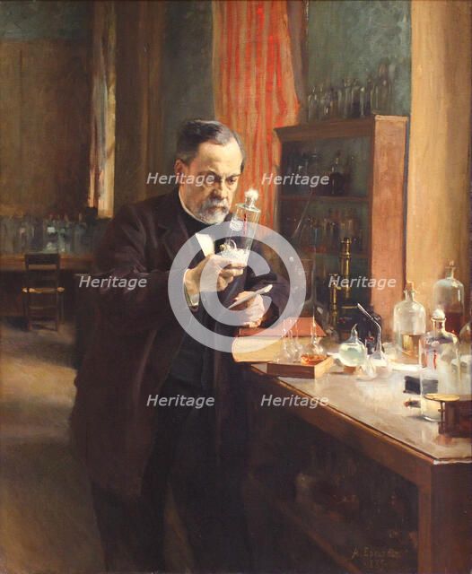 Louis Pasteur. Artist: Edelfelt, Albert Gustaf Aristides (1854-1905)