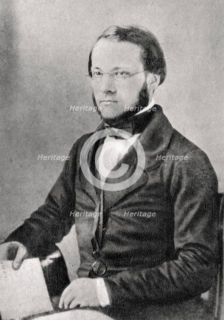 Louis Pasteur, French chemist and microbiologist, 1852. Artist: Unknown