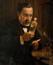 Louis Pasteur, proponent of the germ theory of disease. Creator: Edelfelt, Albert, 1854-1905 (After)
