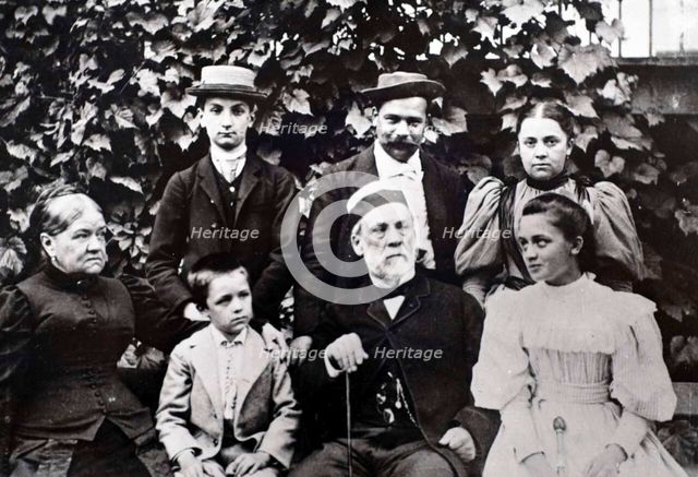 Louis Pasteur's Family, c. 1890.