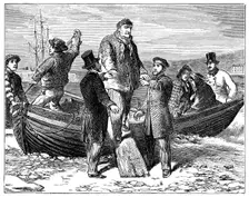 Louis Philippe arrives at Newhaven, 1848, (1900)